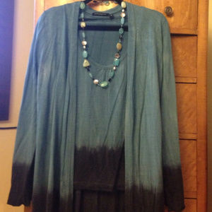 Piazza Sempione Teal Ombre Twin Set